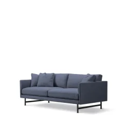 Sofá de 2 plazas Calmo 5622, Sunniva 783 - acero negro