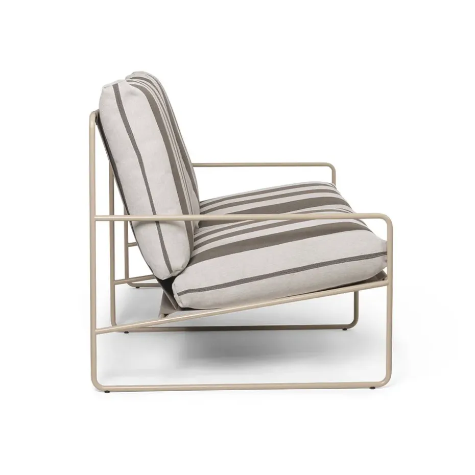 Sofá de 2 plazas Desert, Cash stripe-chocolate