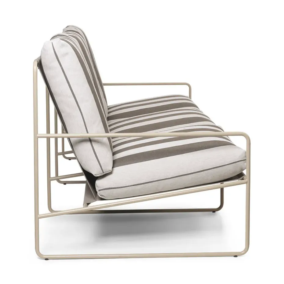 Sofá de 3 plazas Desert, Cash stripe-chocolate