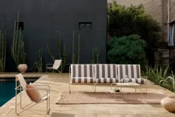 Sofá de 3 plazas Desert, Cash stripe-chocolate