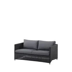 Sofá de 2 plazas Diamond weave, Cane-Line Natté graphite