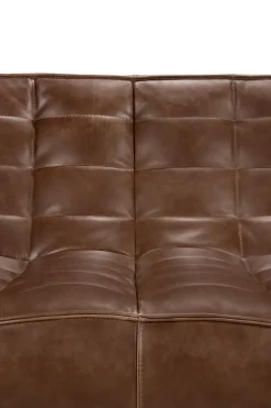 Sofá de 2 plazas N701, Cuero Chestnut