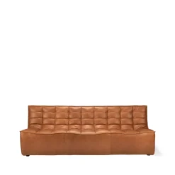 Sofá de 3 plazas N701, Cuero old saddle
