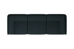 Sofá de 3 plazas Palo Block con reposabrazos Low 295 cm, Pine