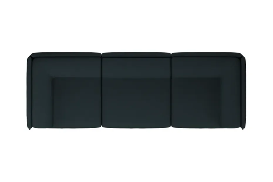 Sofá de 3 plazas Palo Block con reposabrazos Low 295 cm, Pine