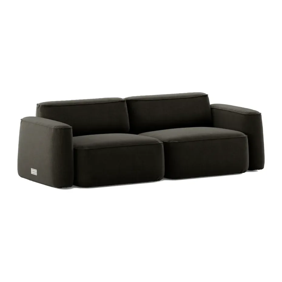 Sofá de 2,5 plazas Patch, Linara 90 Espresso