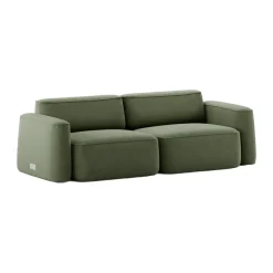 Sofá de 2,5 plazas Patch, Linara 100 Tarragon