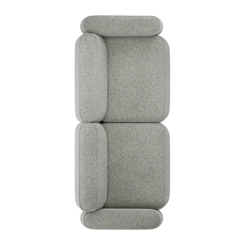 Sofá de 2,5 plazas Patch, Spiral 23 Monochrome