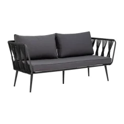 Sofá de 2,5 plazas Pavone, Black