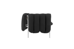 Sofá de 2,5 plazas Puffy 205 cm, Anthracite-acero inoxidable