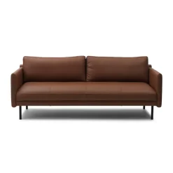 Sofá de 3 plazas Rar, Omaha leather cognac