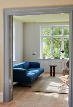 Sofá Inland AV23 3 plazas, Vidar 4 Denim Blue 733-patas negras