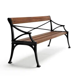 Sofá Lessebo, Caoba, soporte negro