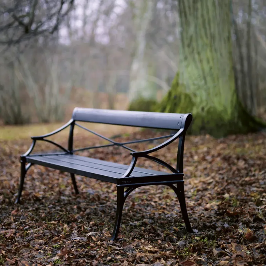 Sofá Lessebo, Verde, soporte de aluminio en bruto