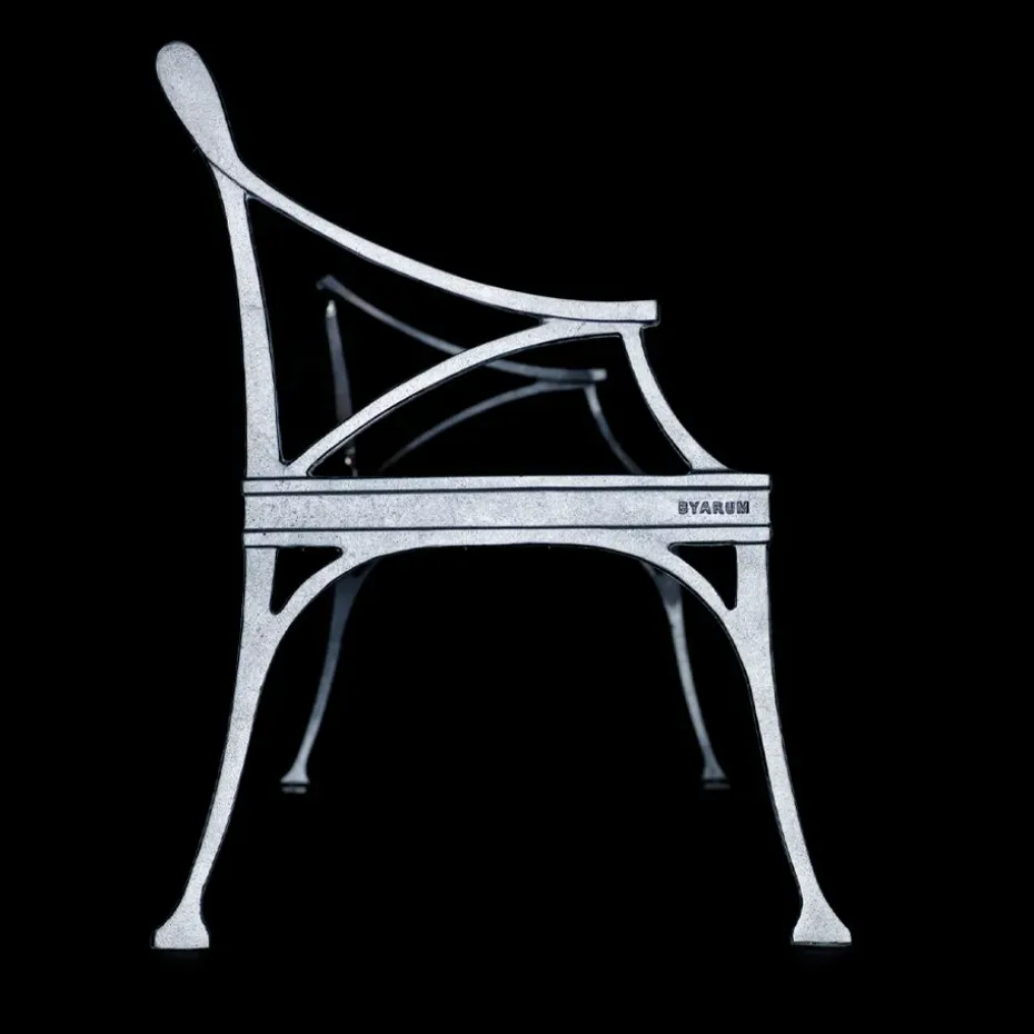 Sofá Lessebo, Verde, soporte de aluminio en bruto