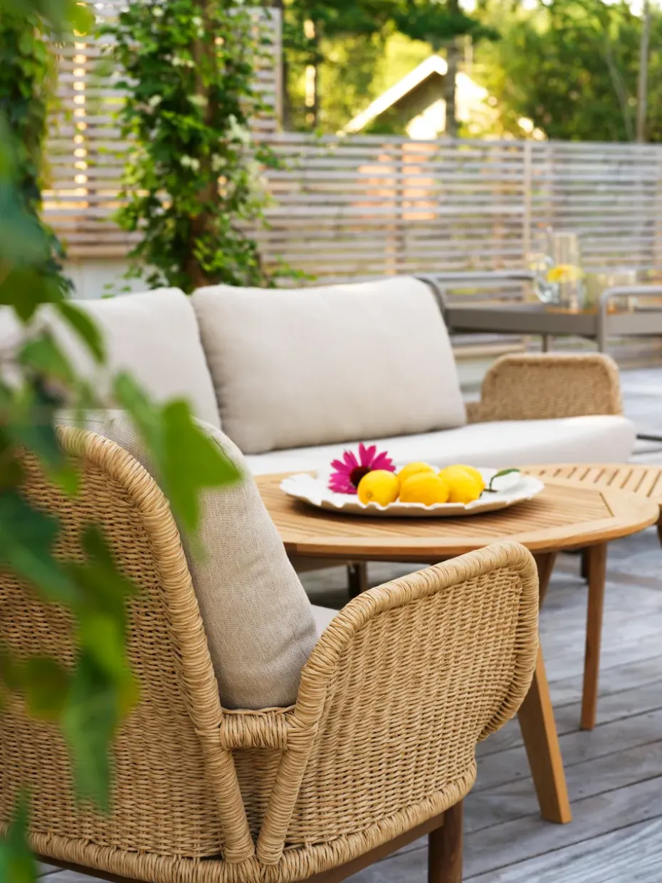 Sofá Lily, Twist straw-plush wheat, 2,5 plazas