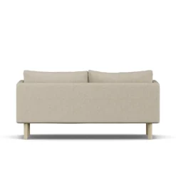 Sofá Linnevik, Bern Beige 0341-roble blanco aceitado, 2 plazas