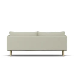 Sofá Linnevik, Luiza Beige 3981-roble blanco aceitado, 3 plazas