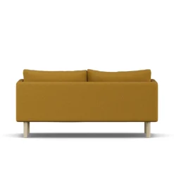 Sofá Linnevik, Luiza Mustard 3972-roble blanco aceitado, 2 plazas