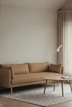 Sofá Linnevik, Same Ochre 6676-roble blanco aceitado, 4 plazas