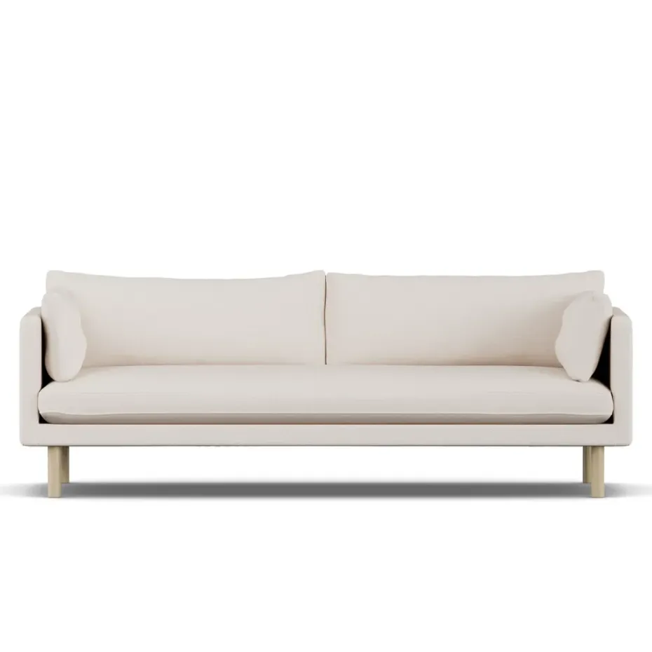 Sofá Linnevik, Same Off White 6671-roble blanco aceitado, 4 plazas