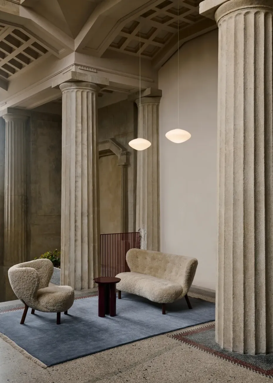 Sofá Little Petra VB2, Nogal tratado con aceite-Moonlight