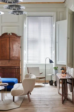 Sofá Little Petra VB2, Nogal tratado con aceite-Moonlight