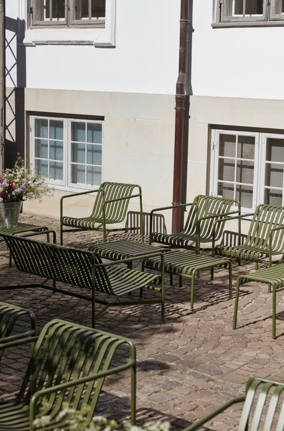 Sofá lounge Palissade, Olive