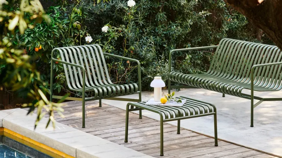 Sofá lounge Palissade, Olive