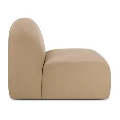 Sofá modular Bulky, módulo central de 1 plaza, Sepia claro
