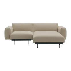 Sofá modular de 2 plazas In Situ configuración 4, Ecriture 240-Black