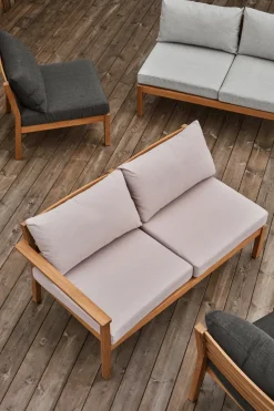 Sofá modular de 2 plazas Stockaryd derecha, Teak