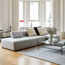 Sofá modular Mags, tejido Hallingdal 130 gris, izquierda