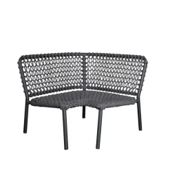 Sofá modular Ocean, Dark grey, esquina