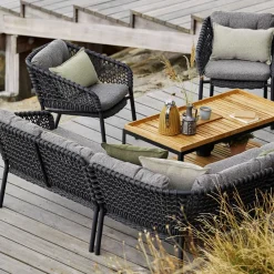 Sofá modular Ocean, Dark grey, izquierdo