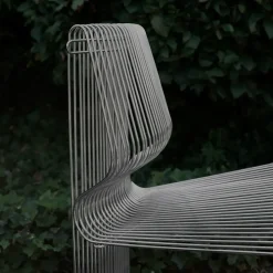 Sofá modular Pantonova, Stainless steel, convex