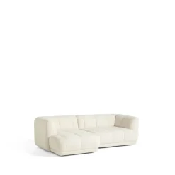 Sofá modular Quilton, combinación 19, chaise longue izquierda, Flamiber A5 crema