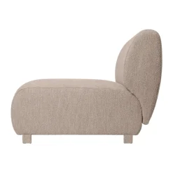 Sofá modular Rico central Soft Bouclé, Natural