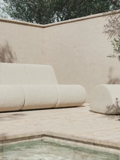 Sofá modular Rouli center module pure bouclé, Off-white