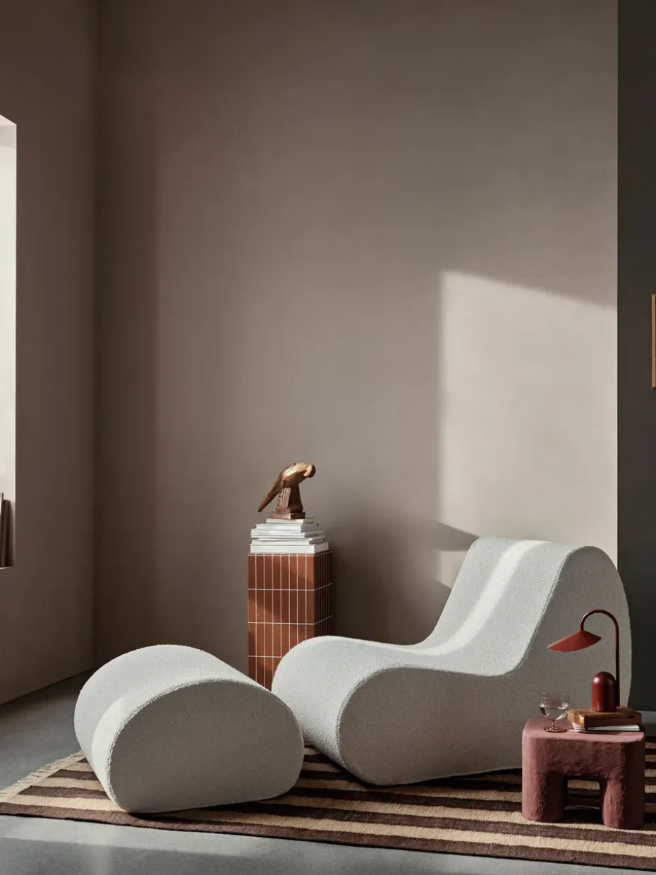 Sofá modular Rouli center module pure bouclé, Off-white