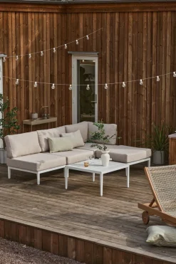 Sofá modular Santander módulo central, Blanco-beige