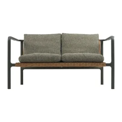 Sofá Motty, Nordic green-teddy verde, 2 plazas