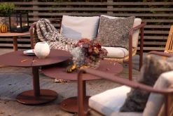 Sofá Motty, Zin red-teddy beige, 2 plazas