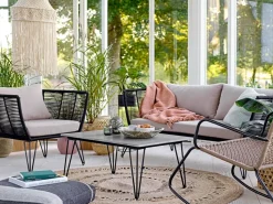 Sofá Mundo, Black-beige