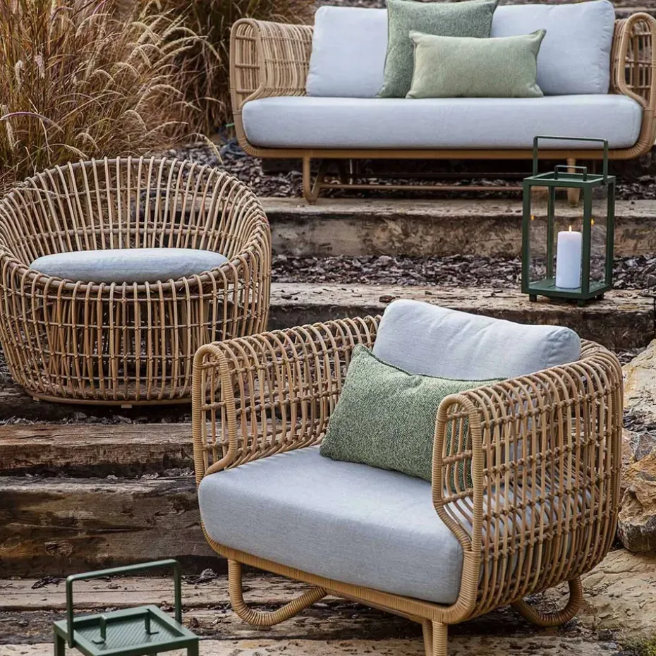 Sofá Nest de 2 plazas, White, Cane-Line Natté white