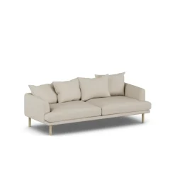 Sofá Sjövik, Jump Beige 1956-roble blanco aceitado, 3 plazas