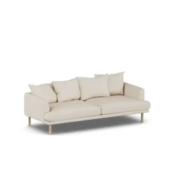 Sofá Sjövik, Same Beige 6670-roble blanco aceitado, 3 plazas