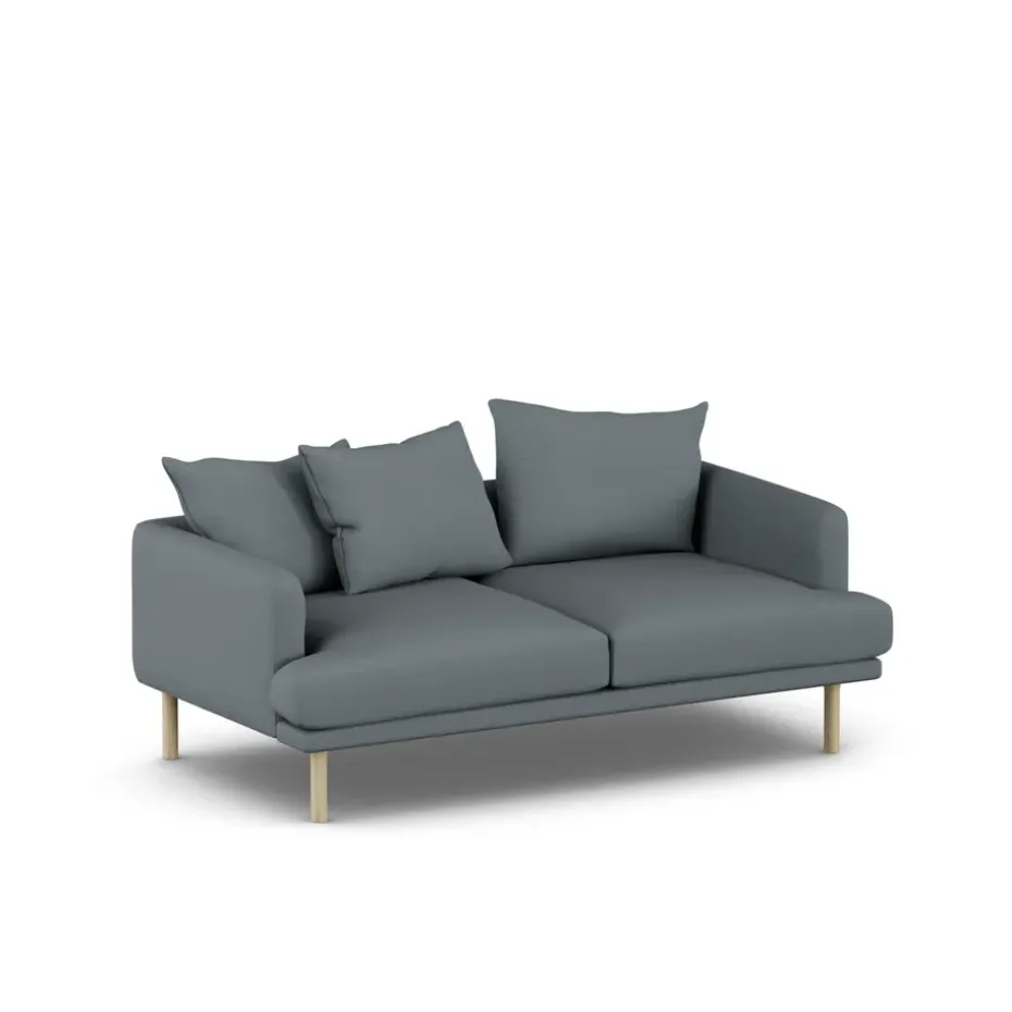 Sofá Sjövik, Same Blue 6678-roble blanco aceitado, 2,5 plazas