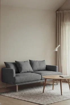 Sofá Sjövik, Same Blue 6678-roble blanco aceitado, 2,5 plazas