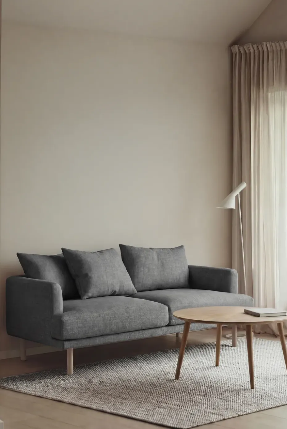 Sofá Sjövik, Same Blue 6678-roble blanco aceitado, 2,5 plazas